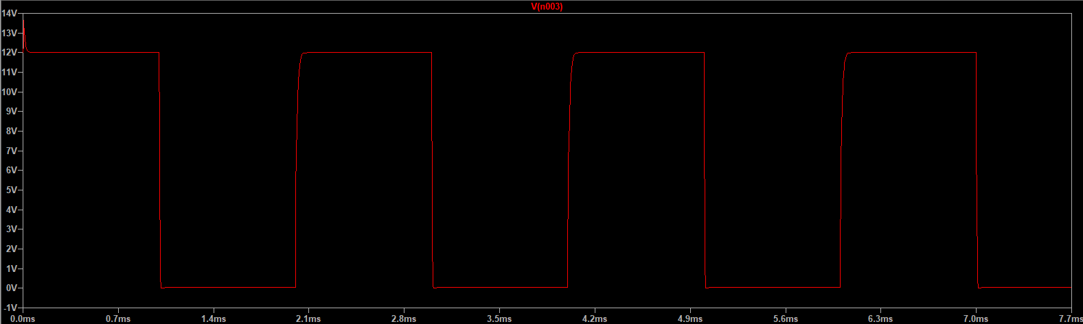 Напряжение базы транзистора H моста